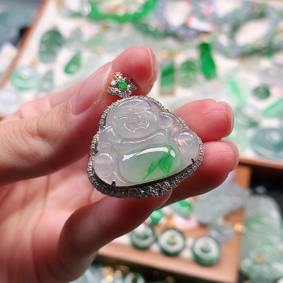 套链未镶嵌翡翠佛公