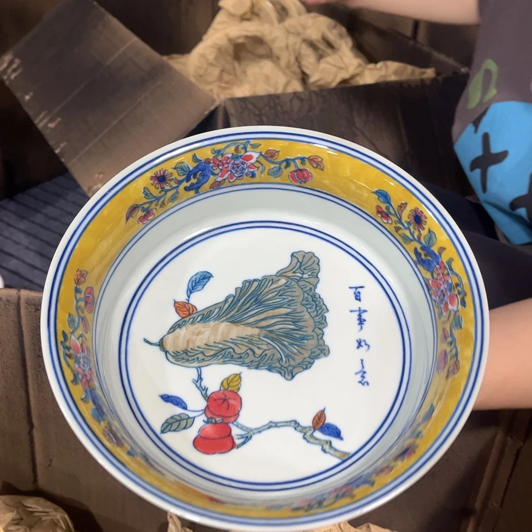 摆件/////景德镇陶瓷器。碗。绿。