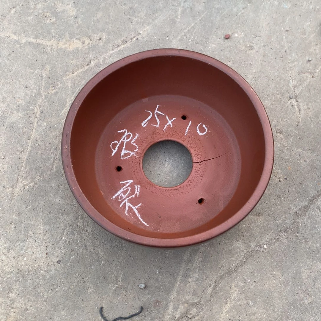 紫砂宜兴紫砂花盆，现货发
