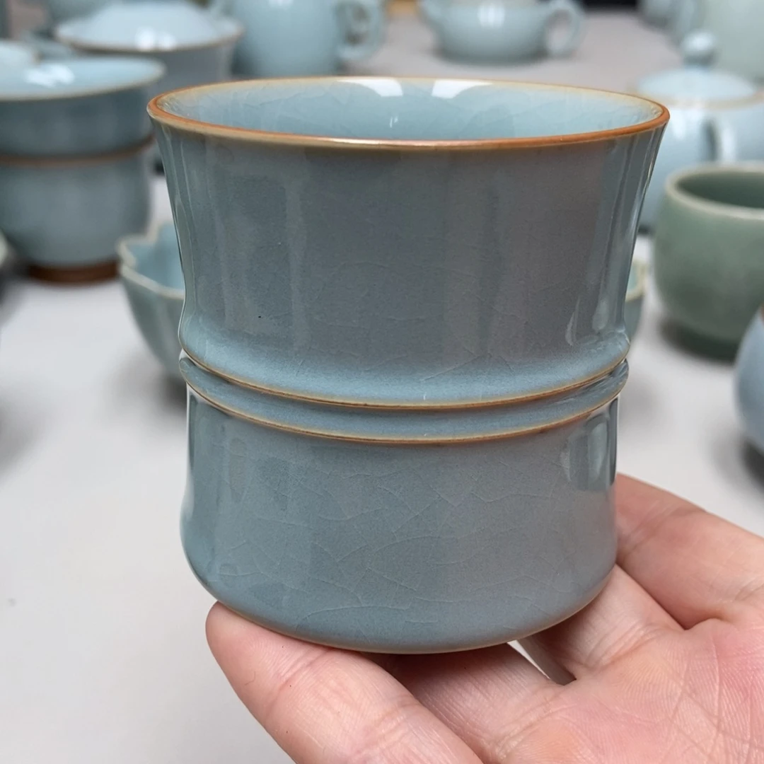 支钉双线杯带礼盒送茶巾