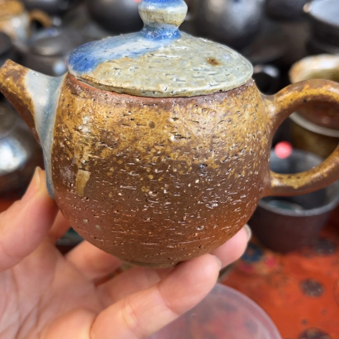 柴烧茶器主人杯杯柴烧瑕