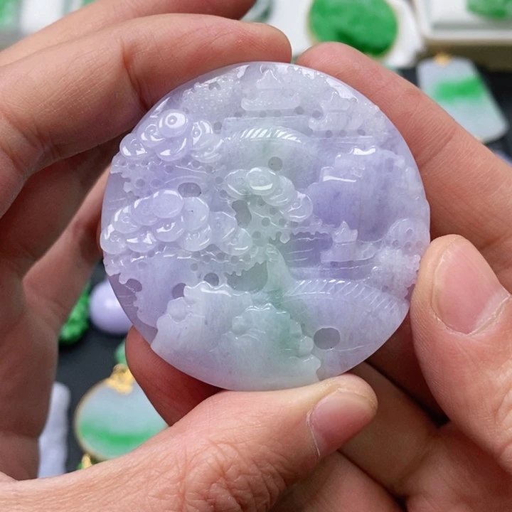 翡翠颈饰未镶嵌吊坠