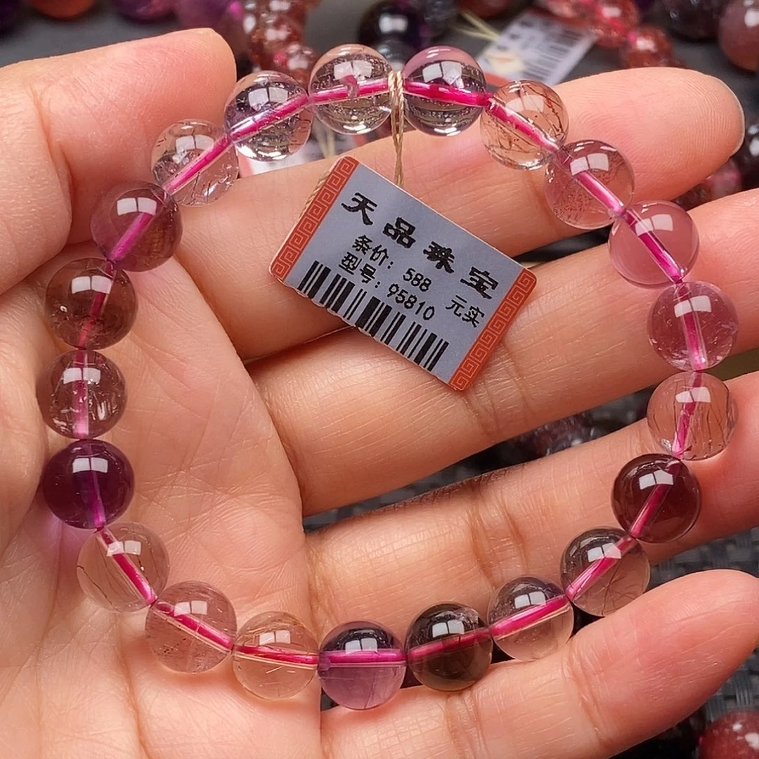 水晶未镶嵌手链超七手链95810