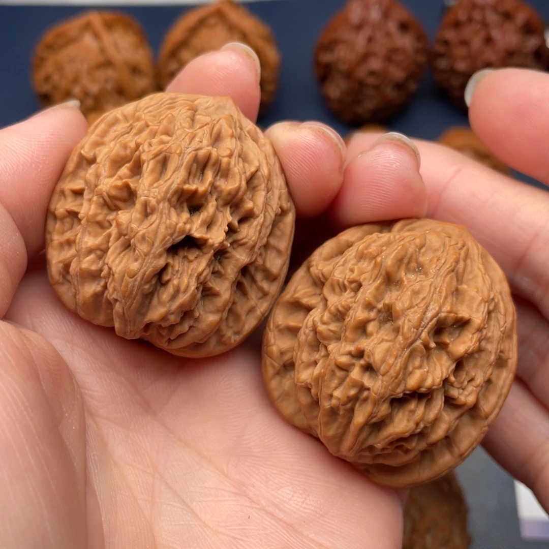 文玩核桃把件虎头36