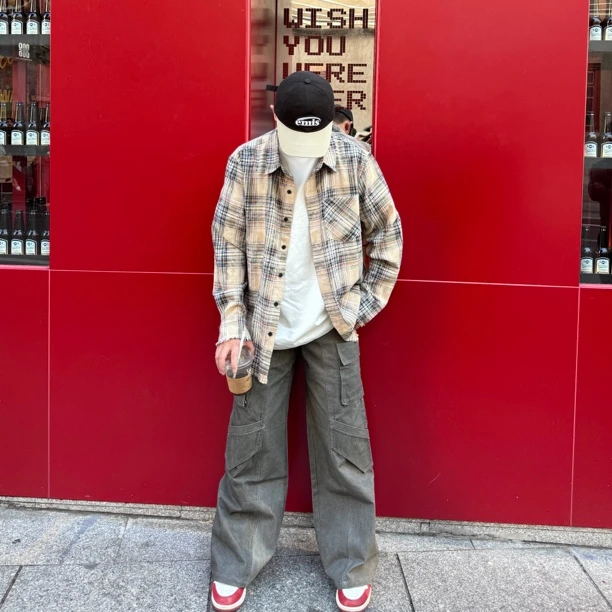 复古高街休闲夹克外套男女款