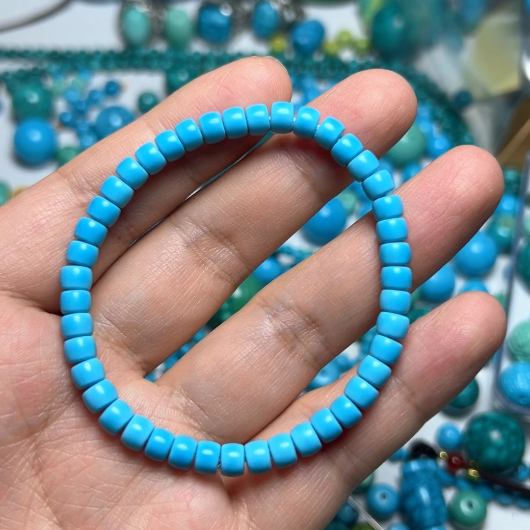 卡6+蓝直切手串手链