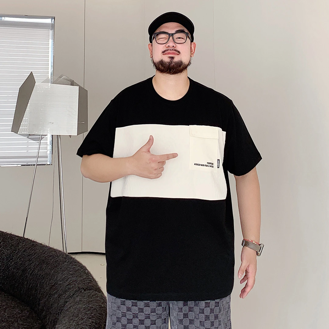 男t恤爆款短袖男t恤男士加肥加大潮牌大码男装夏季新款半士打底衫