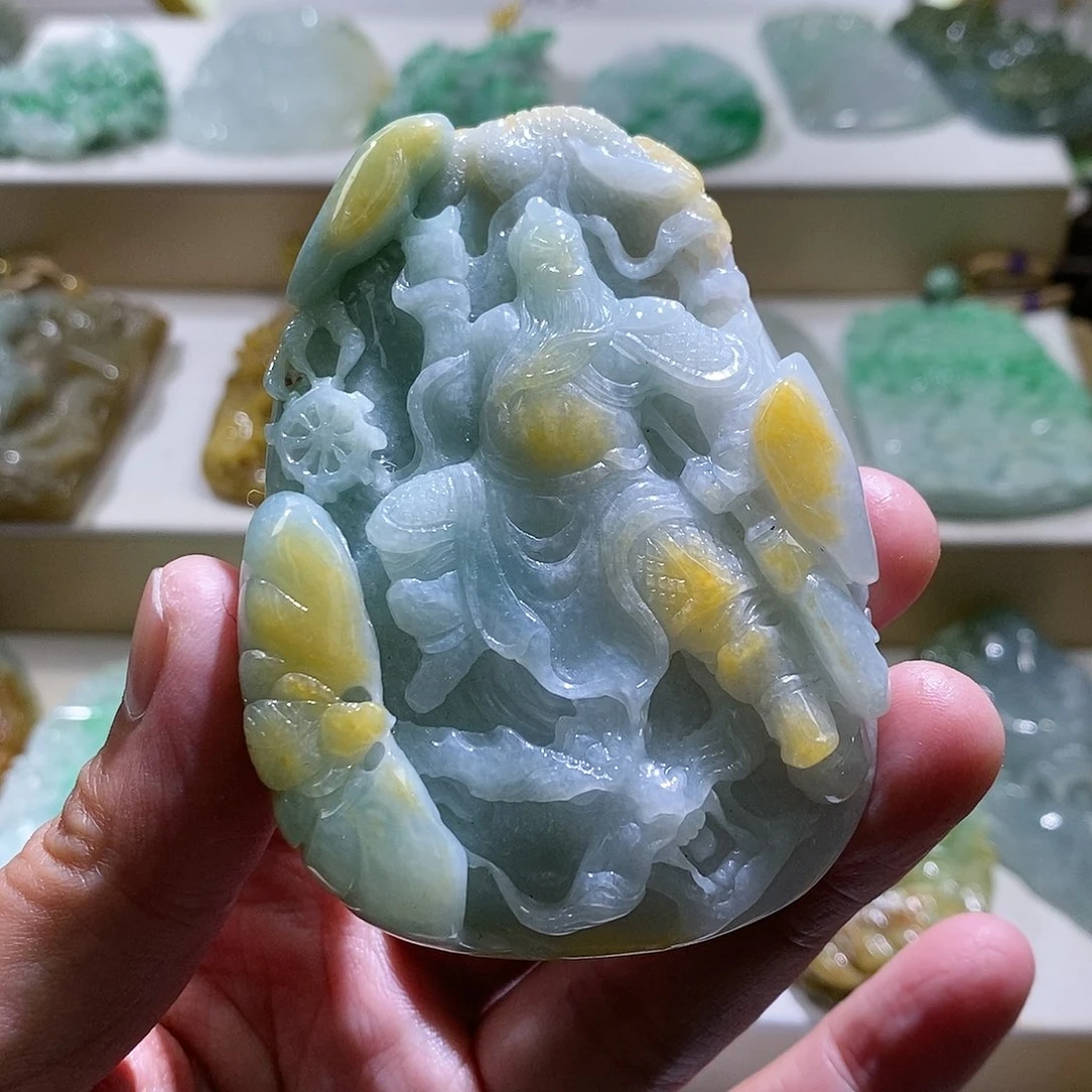 【闪购商品】翡翠颈饰未镶嵌关公