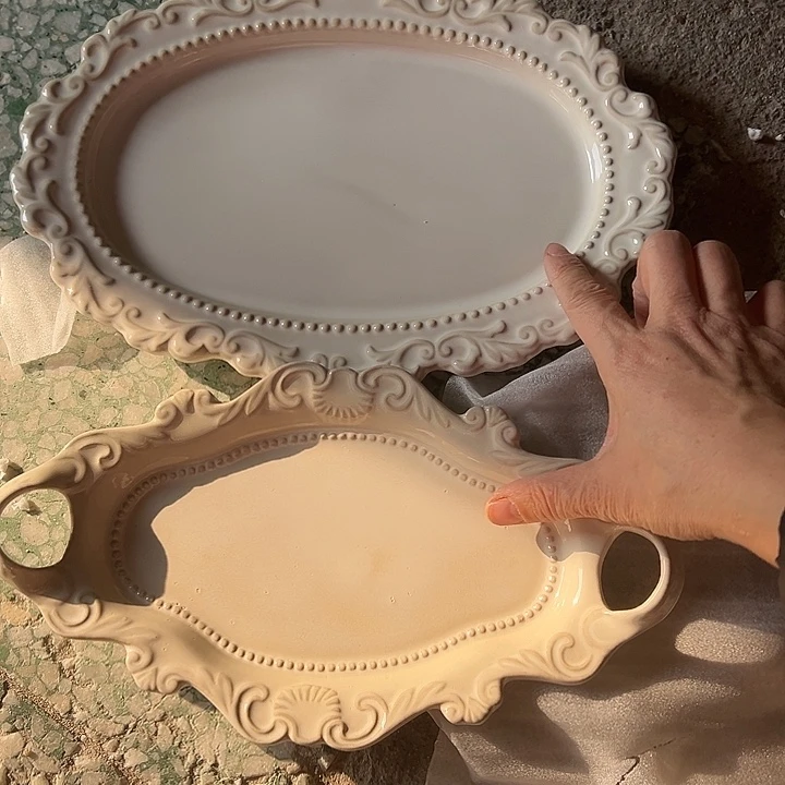 瓷片默认瑕疵商品鱼盘➕异性