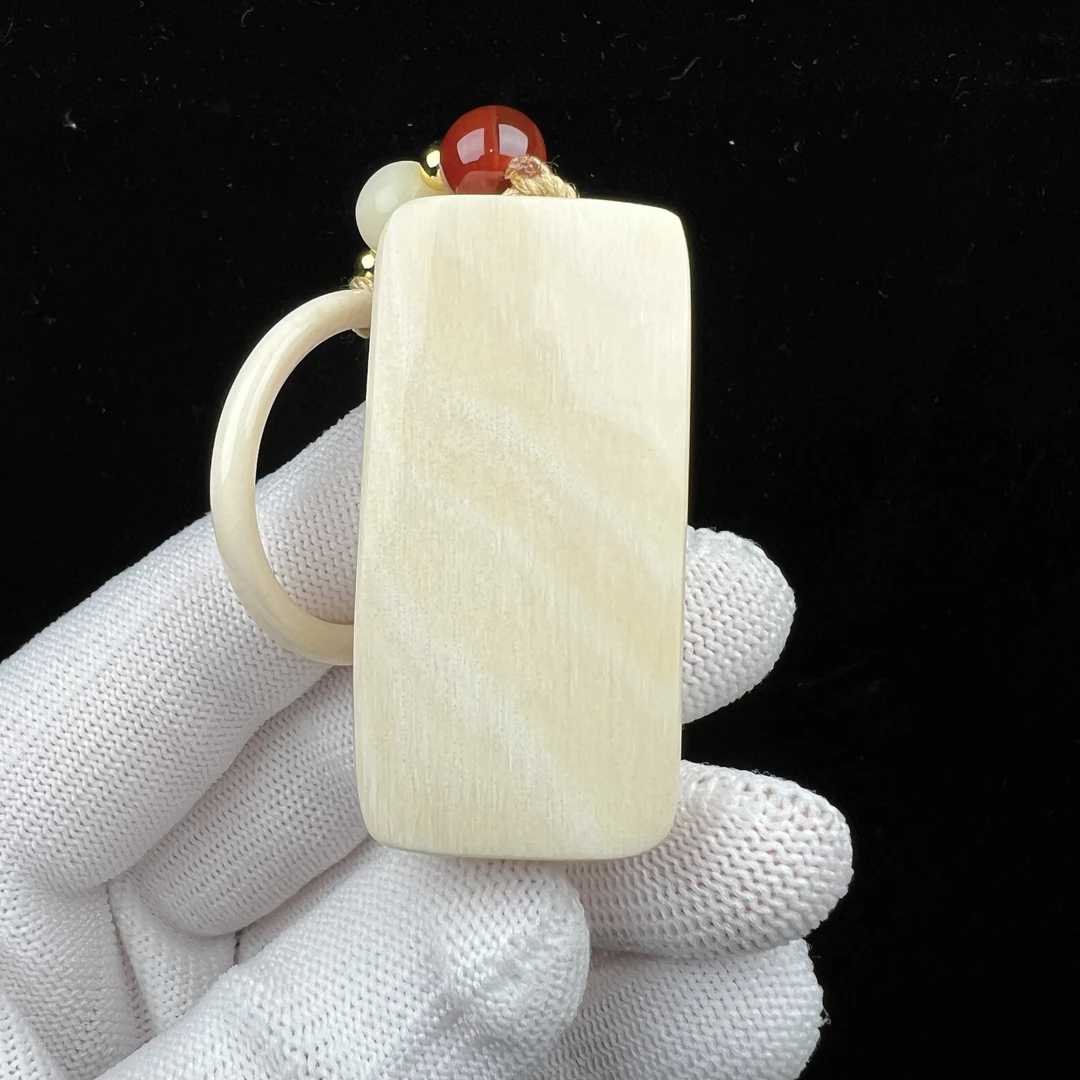 E4329天然猛犸牙 肥皂块23x46x16mm支持鉴定 假一罚四