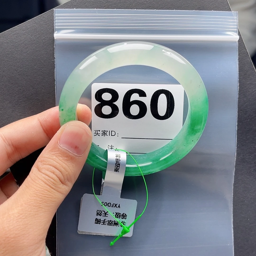 未镶嵌手镯石英质玉（非洲翠）57圈口860