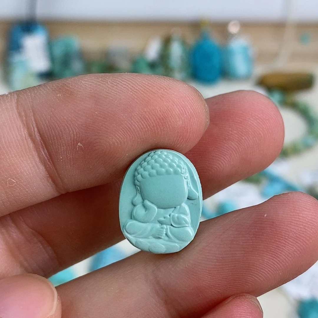 未镶嵌绿松石珠宝奇石