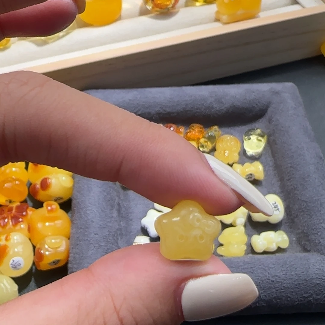 珠***子裸石琥珀未镶嵌琥珀蜜蜡系列产品