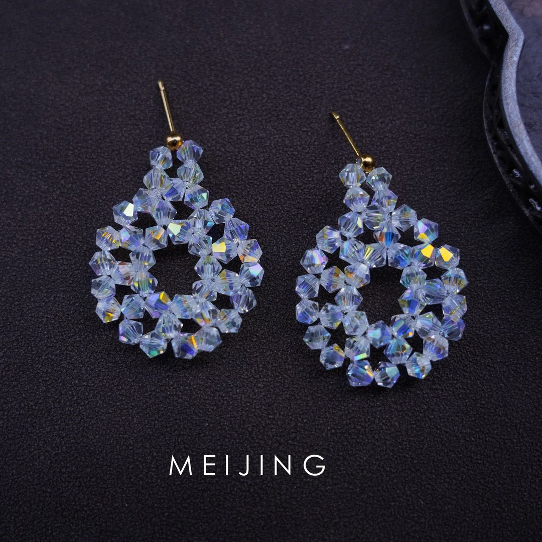 铜合金合成锆石项链 【 光昔】夏日清新光透清爽元气透彩编织项链