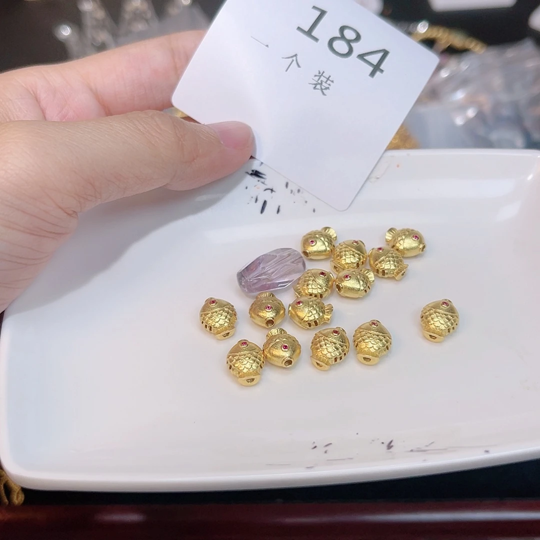 紫晶珠宝半成品银S925镀金镶嵌184