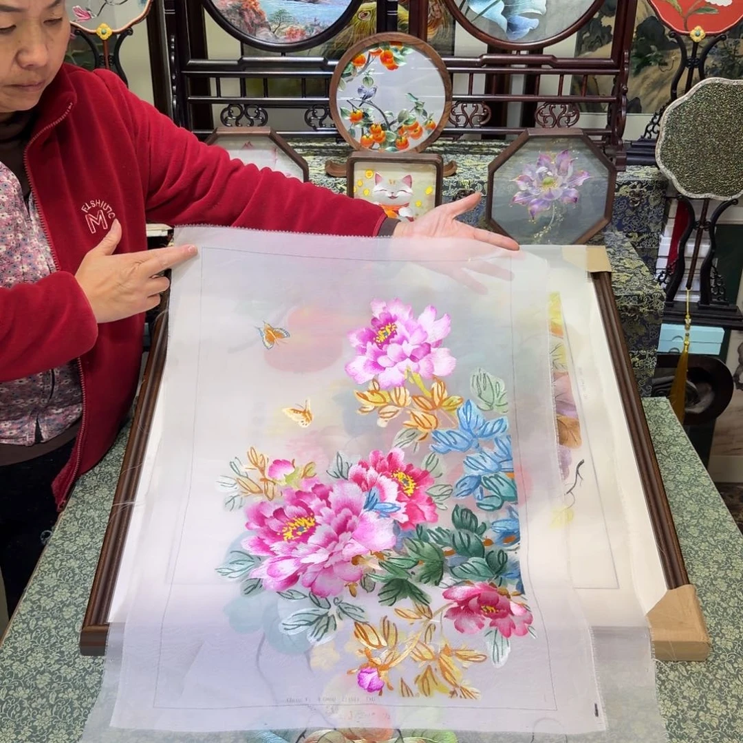 刺绣手工苏绣工艺制作技艺精湛