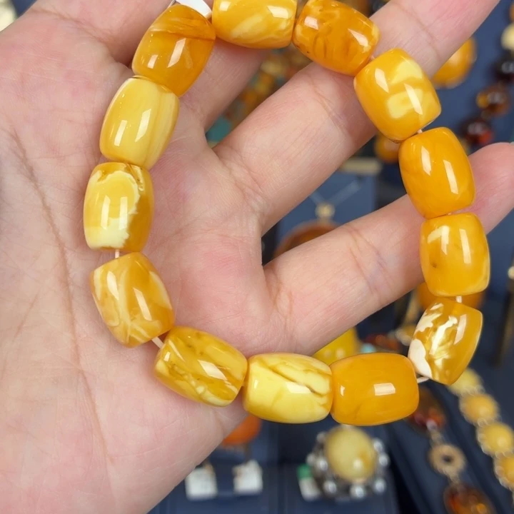手链琥珀未镶嵌妖孽珀