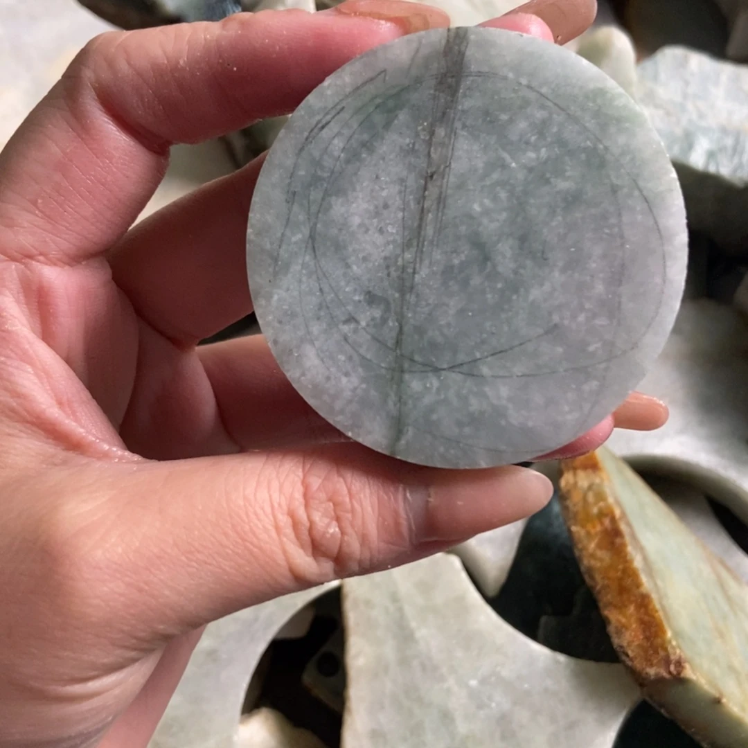 翡翠未镶嵌挂件天然翡翠