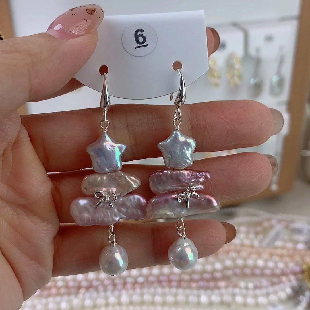 未镶嵌耳饰淡水珍珠