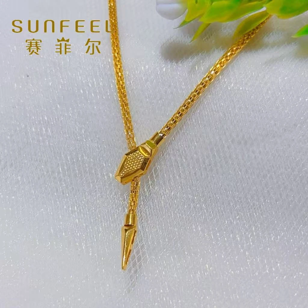 SUNFEEL/赛菲尔黄金足金生肖灵蛇黄金手链高级感轻奢小众5G精工