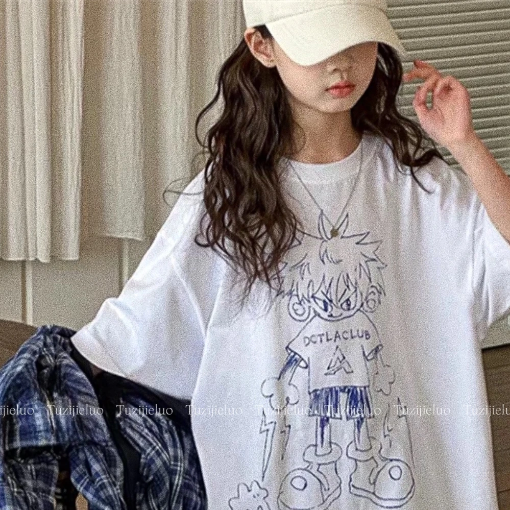 中性款 迪桑一号 冰皮速干防晒T恤卡通潮牌短袖百搭宽松慵懒