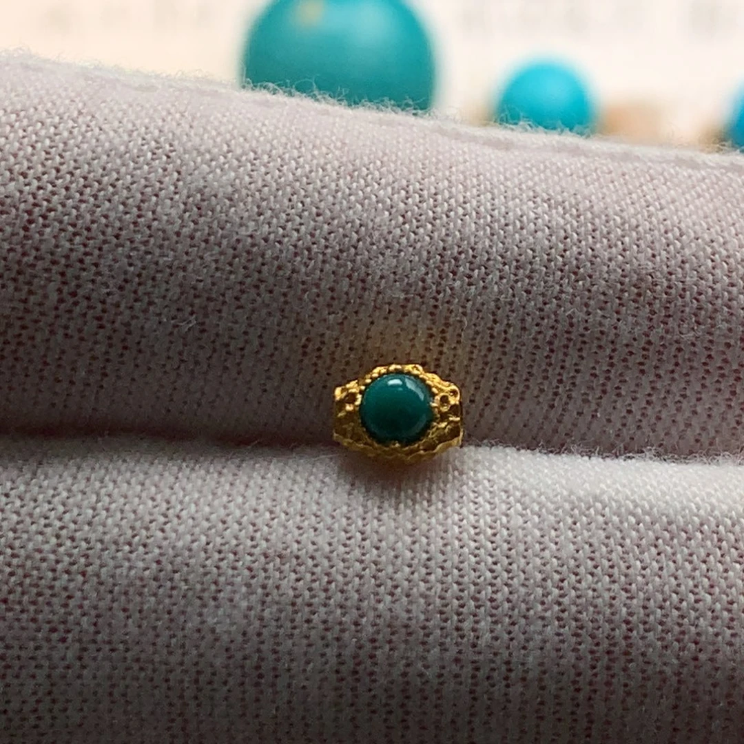 绿松石18K金镶嵌绿松石