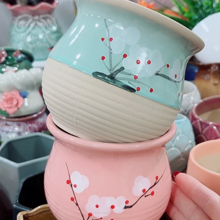 多肉陶瓷花盆满10元包邮