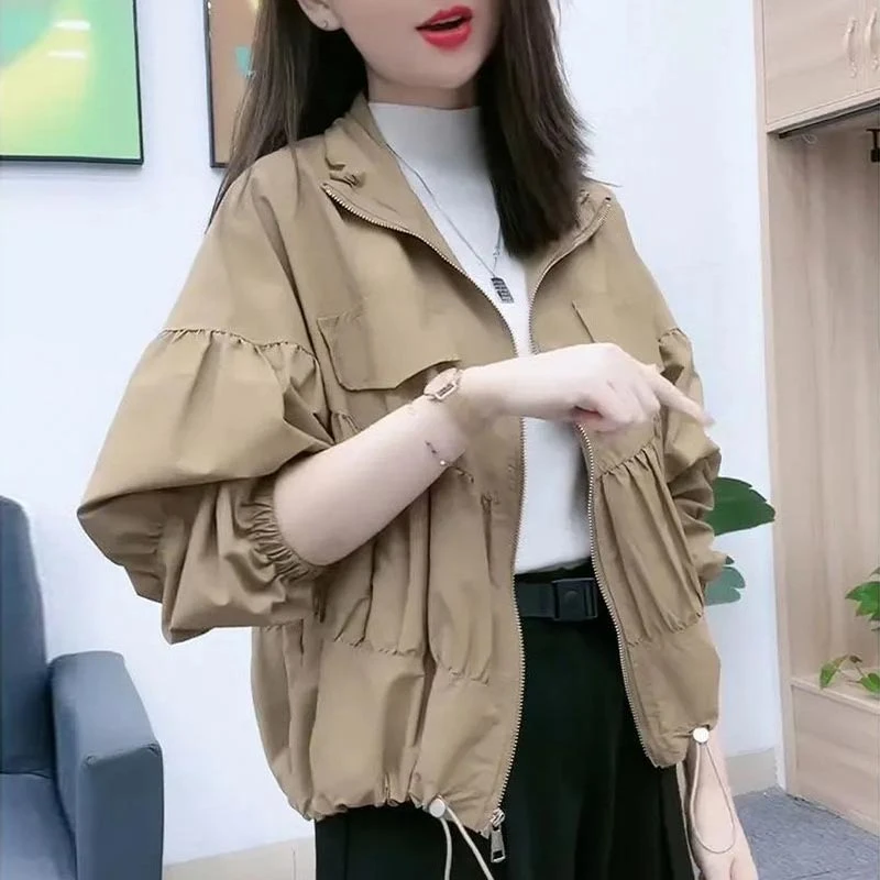 经典纯色高级感外套2025年春秋新款小个子舒适显高显瘦时尚上衣女