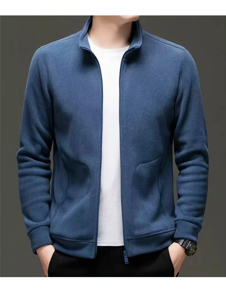 高密度摇粒绒卫衣男秋冬季内搭抓绒衣冲锋衣内胆双面加绒保暖外套