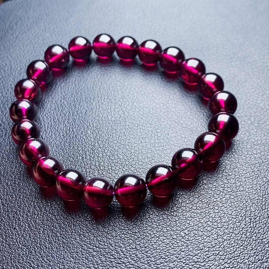 未镶嵌手链石榴石嘟*?8紫牙乌