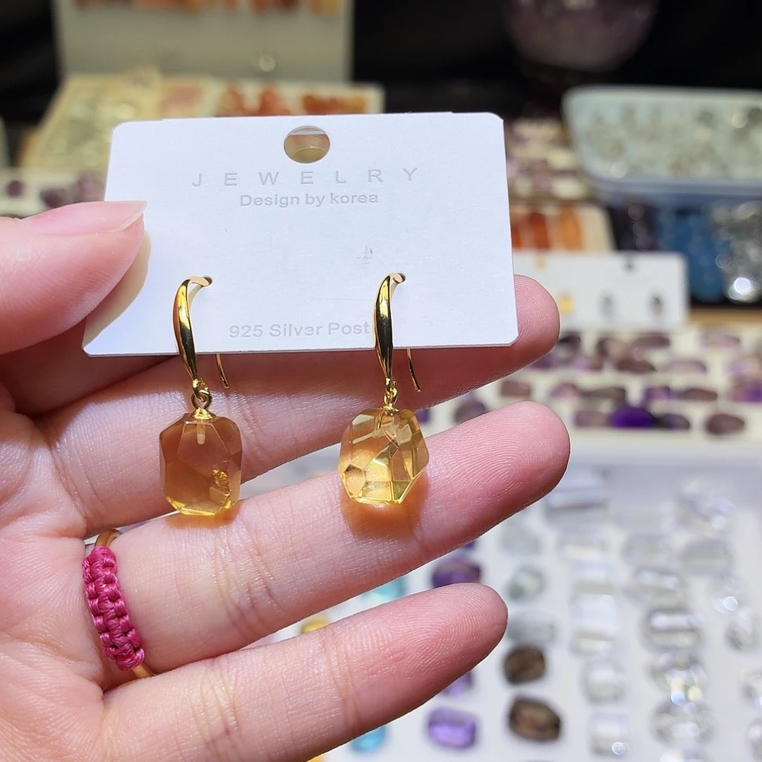 未镶嵌水晶吊坠(不含链)黄水 成品