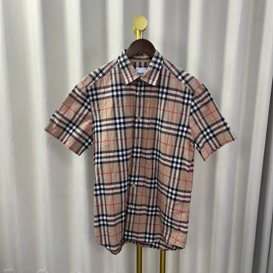 99新 BURBERRY/博柏利 经典格纹衬衫 m码