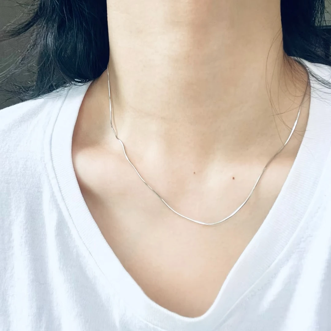 精工设计款蛇骨项链