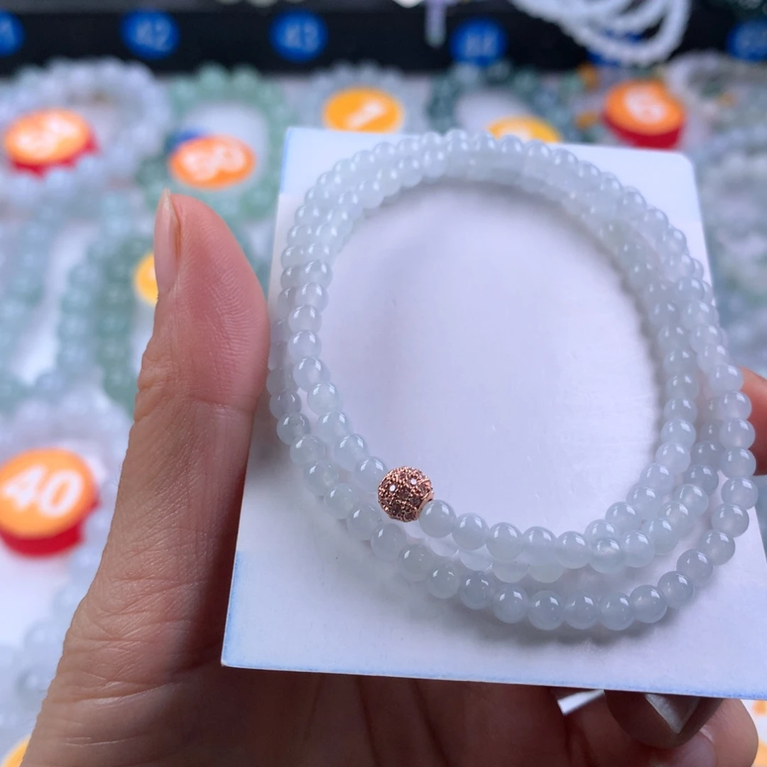 翡翠未镶嵌手链卡4.1