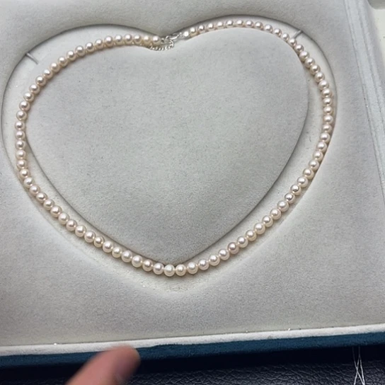 银S925镶嵌淡水珍珠珍珠项链15