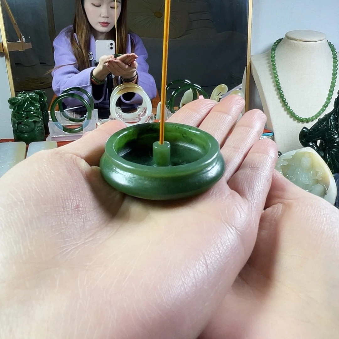 和田玉（碧玉）未镶嵌摆件