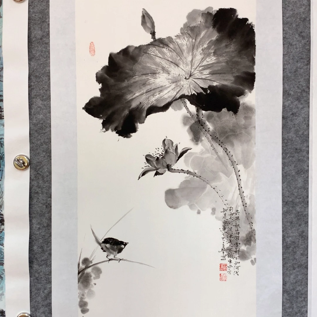 国画花鸟作品写意