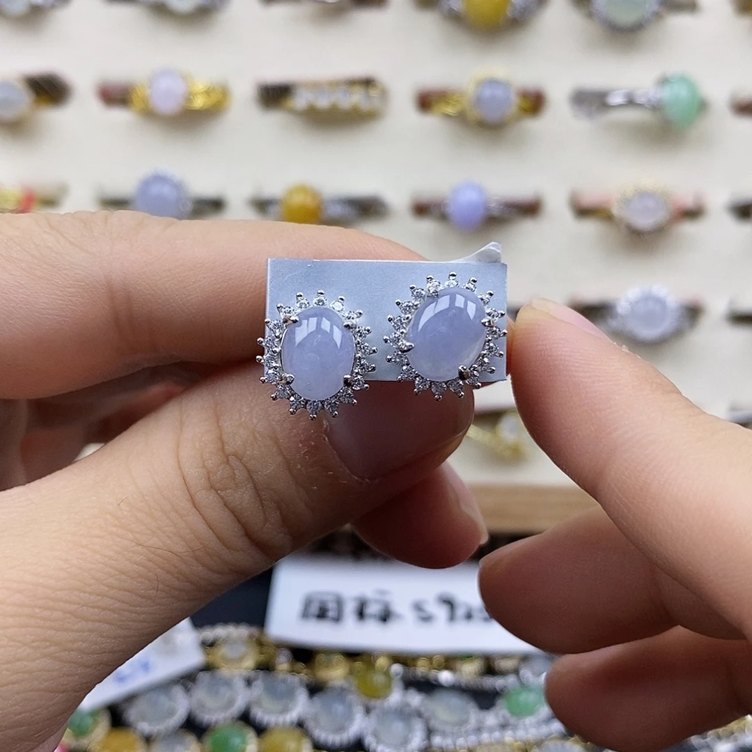 翡翠银S925镶嵌戒指