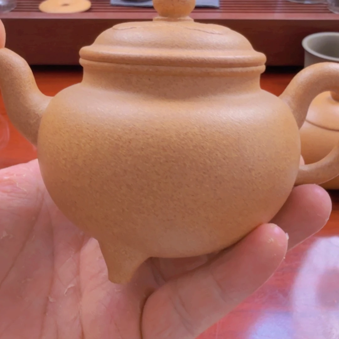 茶壶紫砂大彬容量一百八，半手