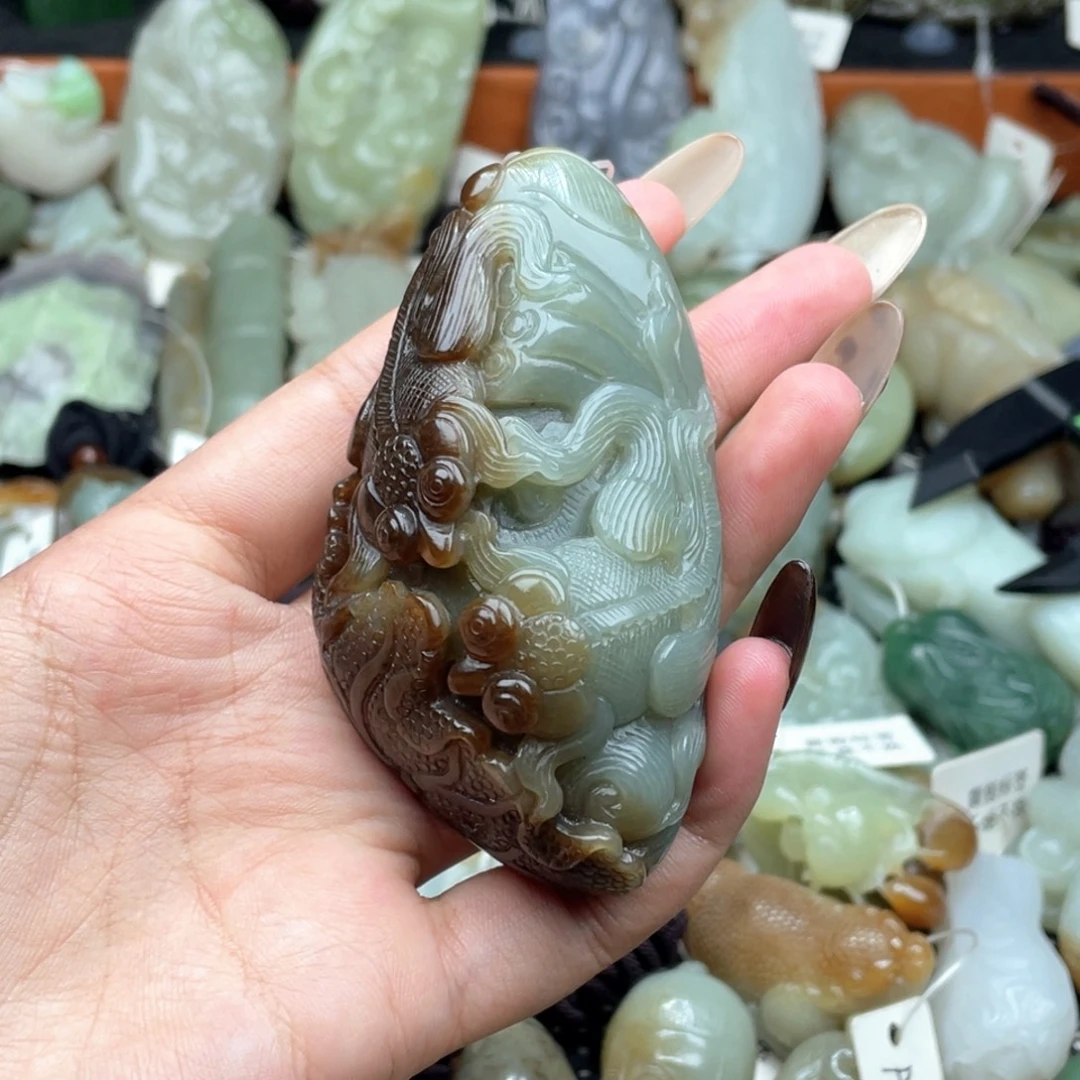 和田玉未镶嵌挂件