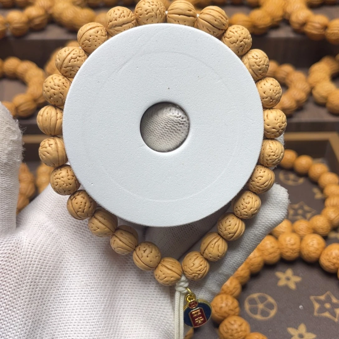 桃核手串野生精品小奶豆