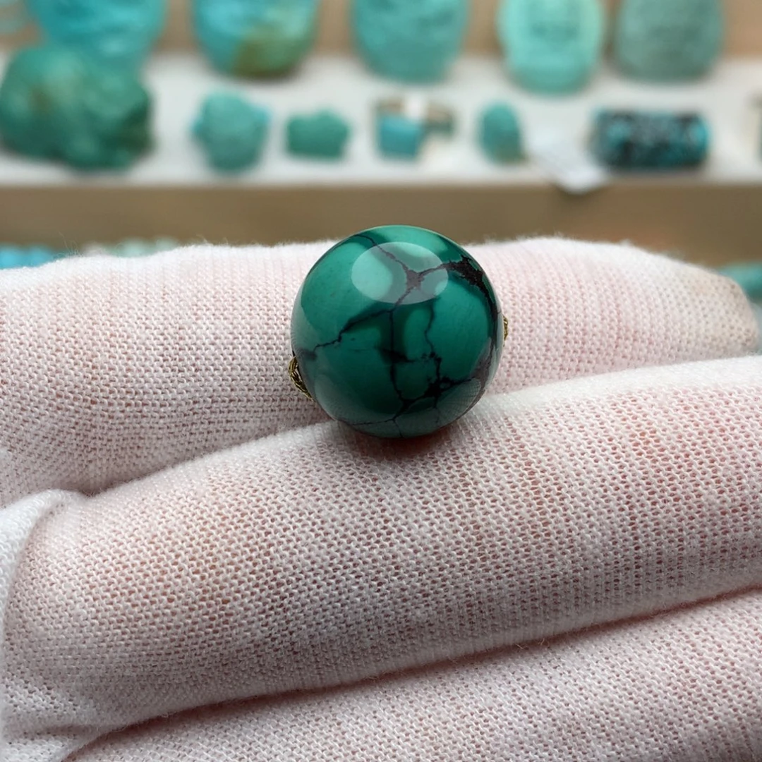 绿松石未镶嵌珠宝奇石16mm