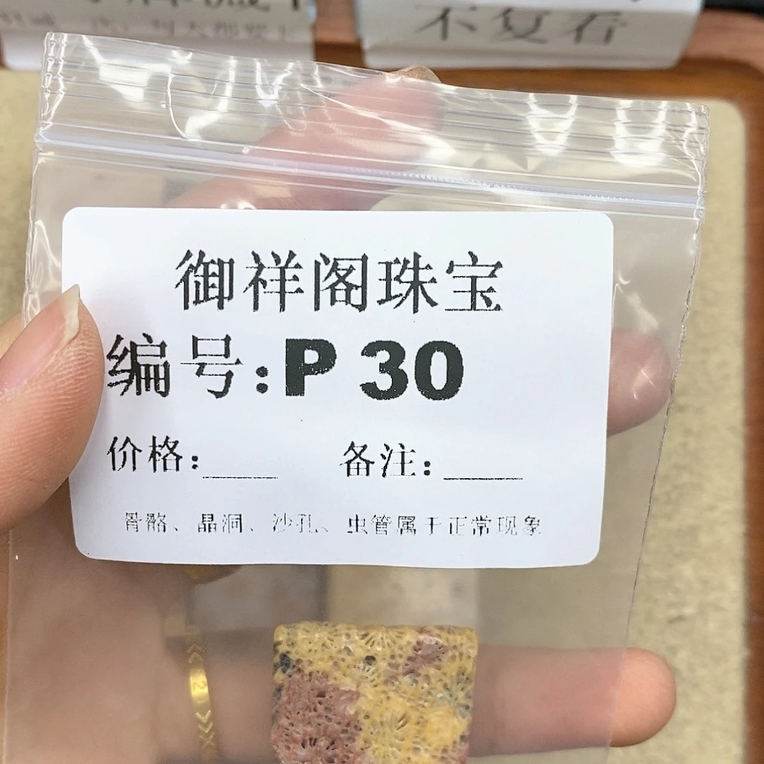 硅化珊瑚（珊瑚玉）L未镶嵌三*遍