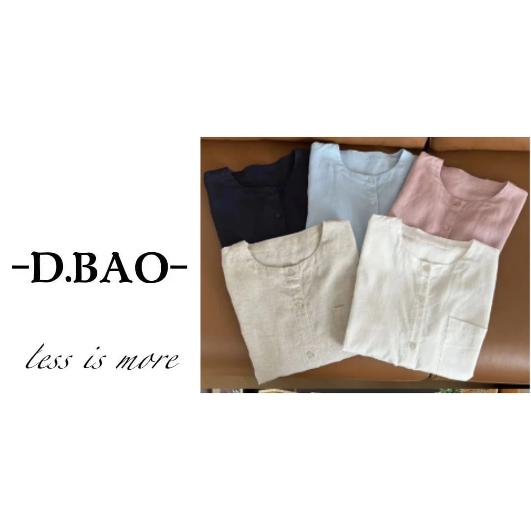 XJIE"无麻不欢“-雨露麻七分袖衬衣-5177