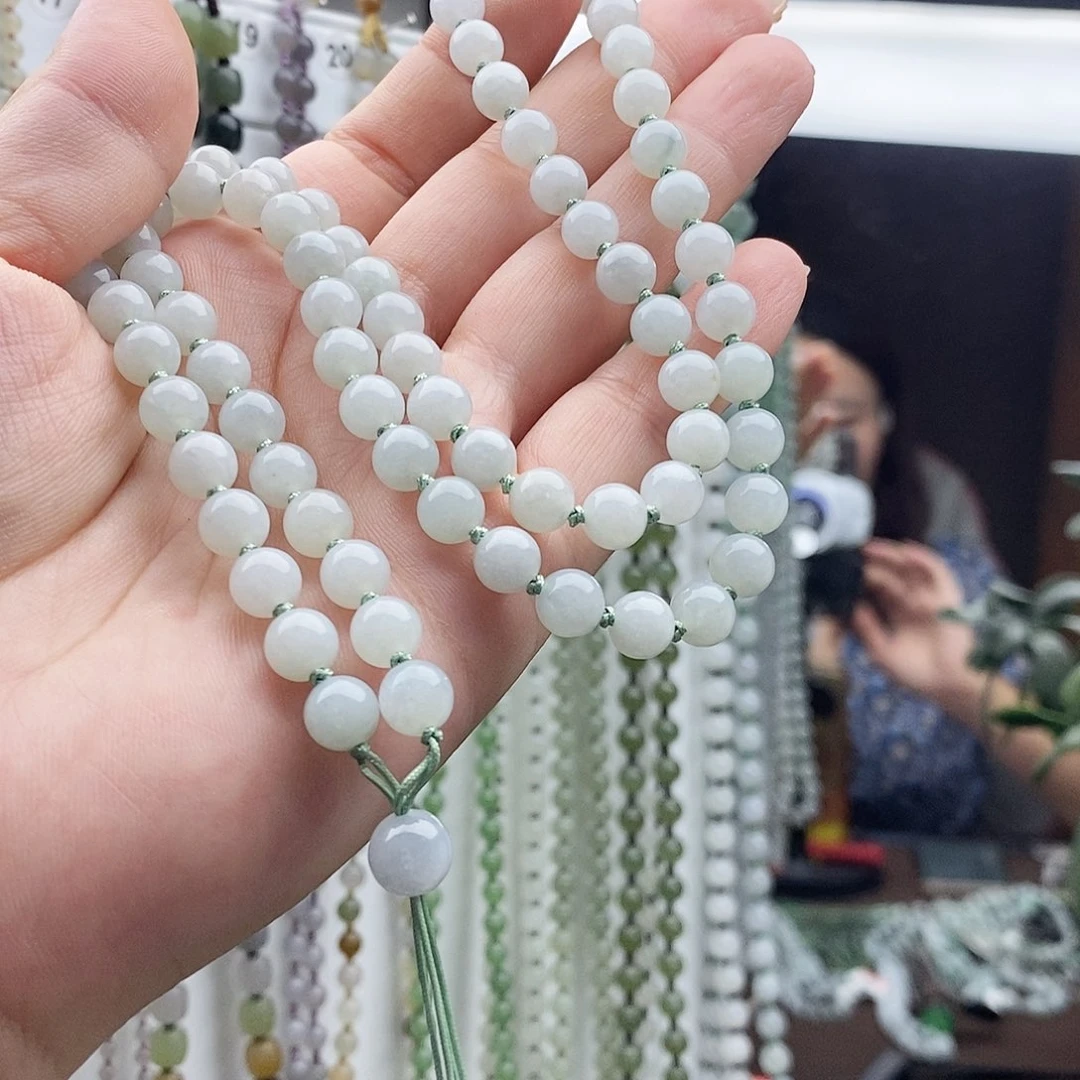 广***司翡翠未镶嵌颈饰翡翠项链吊坠挂绳