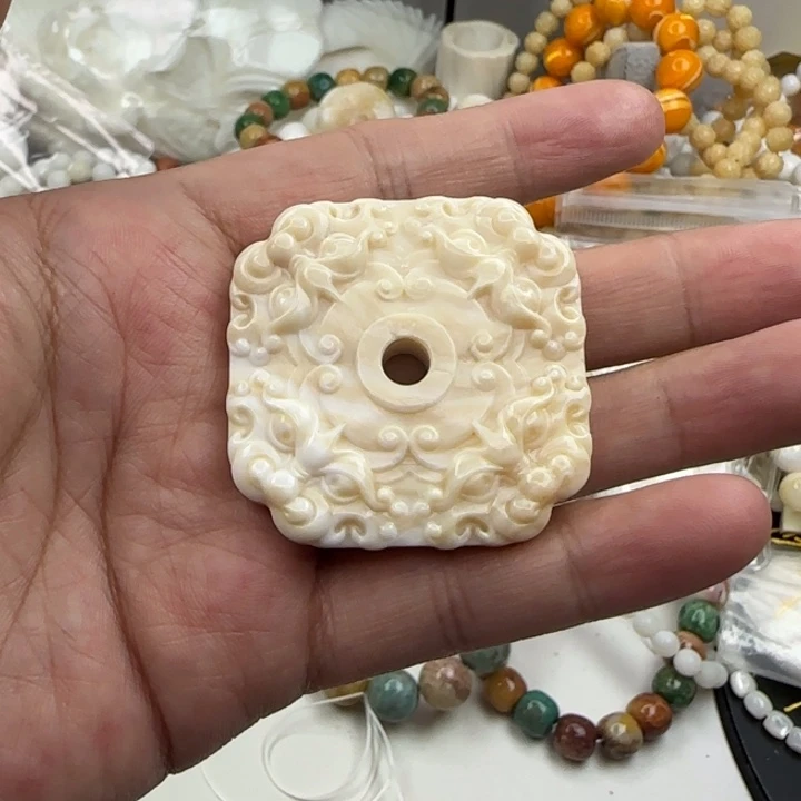 星***了大果紫檀（缅甸花梨）木纹八方来财51号