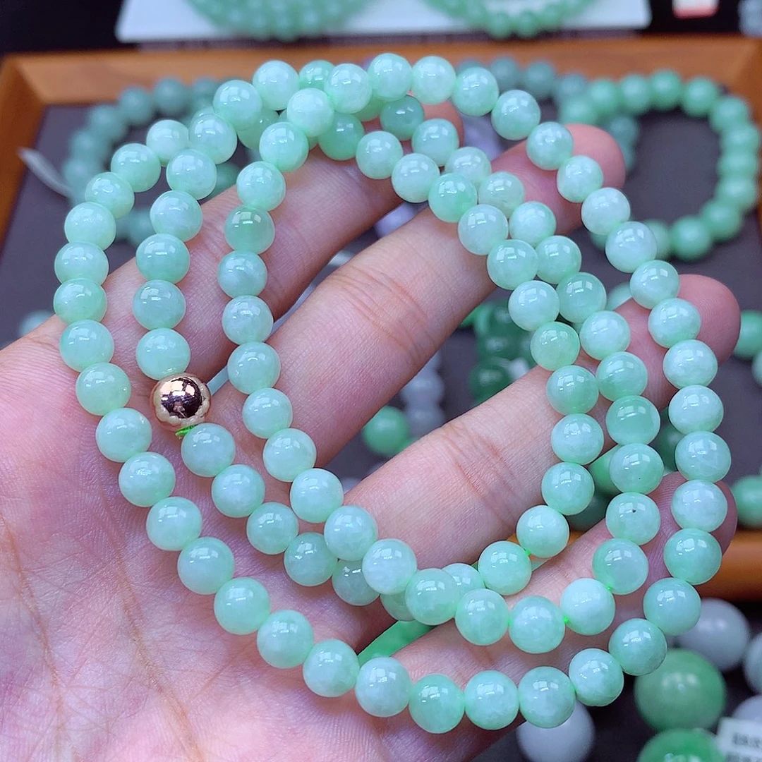 翡翠未镶嵌毛衣链