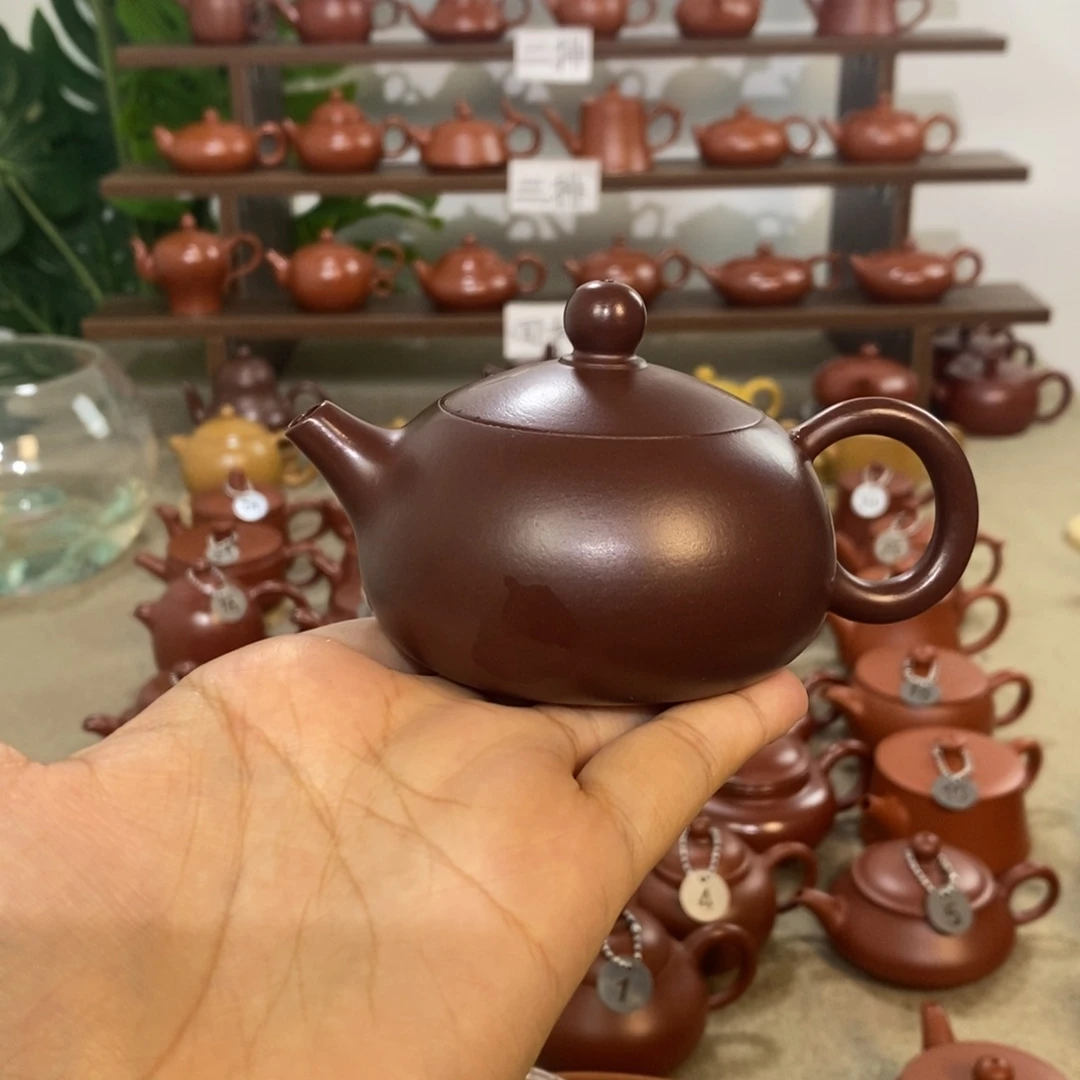 罗***英茶壶紫砂紫泥西施送白杯
