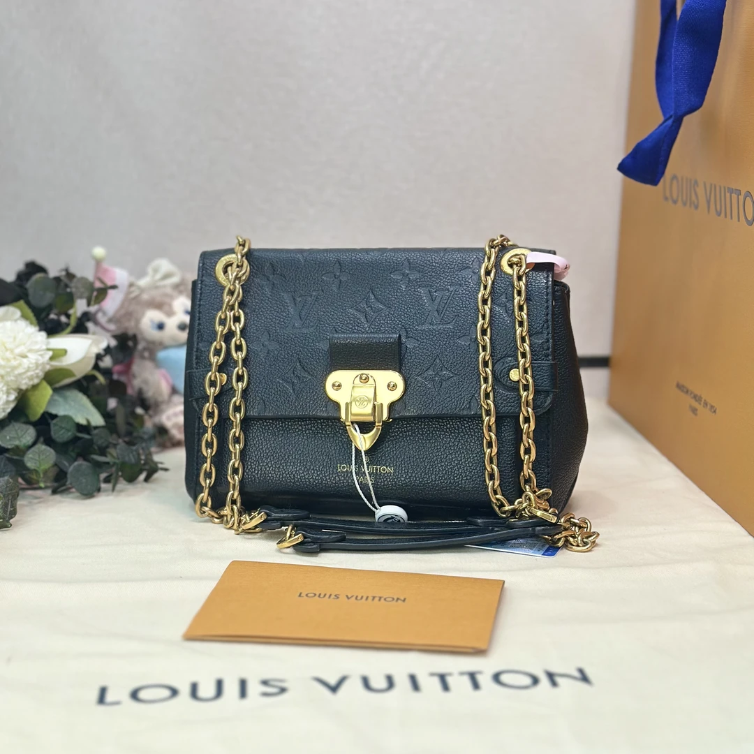 99新 LouisVuitton/路易威登 壹所奢品/LVvavin bb 黑金 单肩斜挎