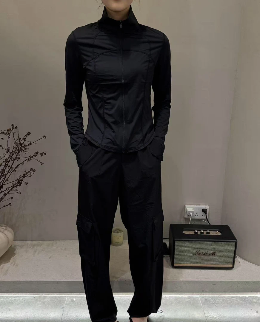 静一甄选超薄下松紧工装裤